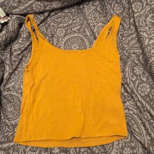 cute and simple yellow pacsun tank